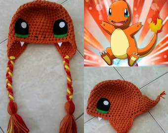 Crochet Charmander Beanie/Hat