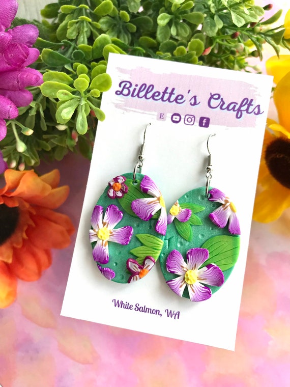 Pendientes de flores hawaianas pendientes de arcilla - Etsy España Pendientes de flores hawaianas pendientes de arcilla - Etsy España