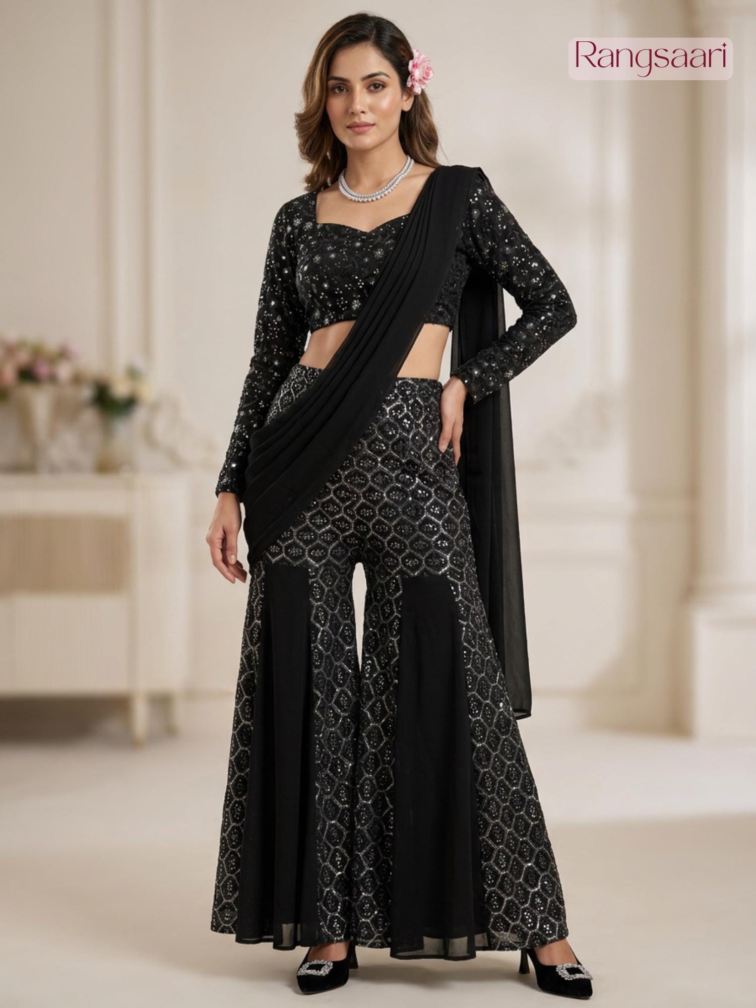 sachin and babi light blue dress Best Black Tie Black Dress Styles for Formal Events
