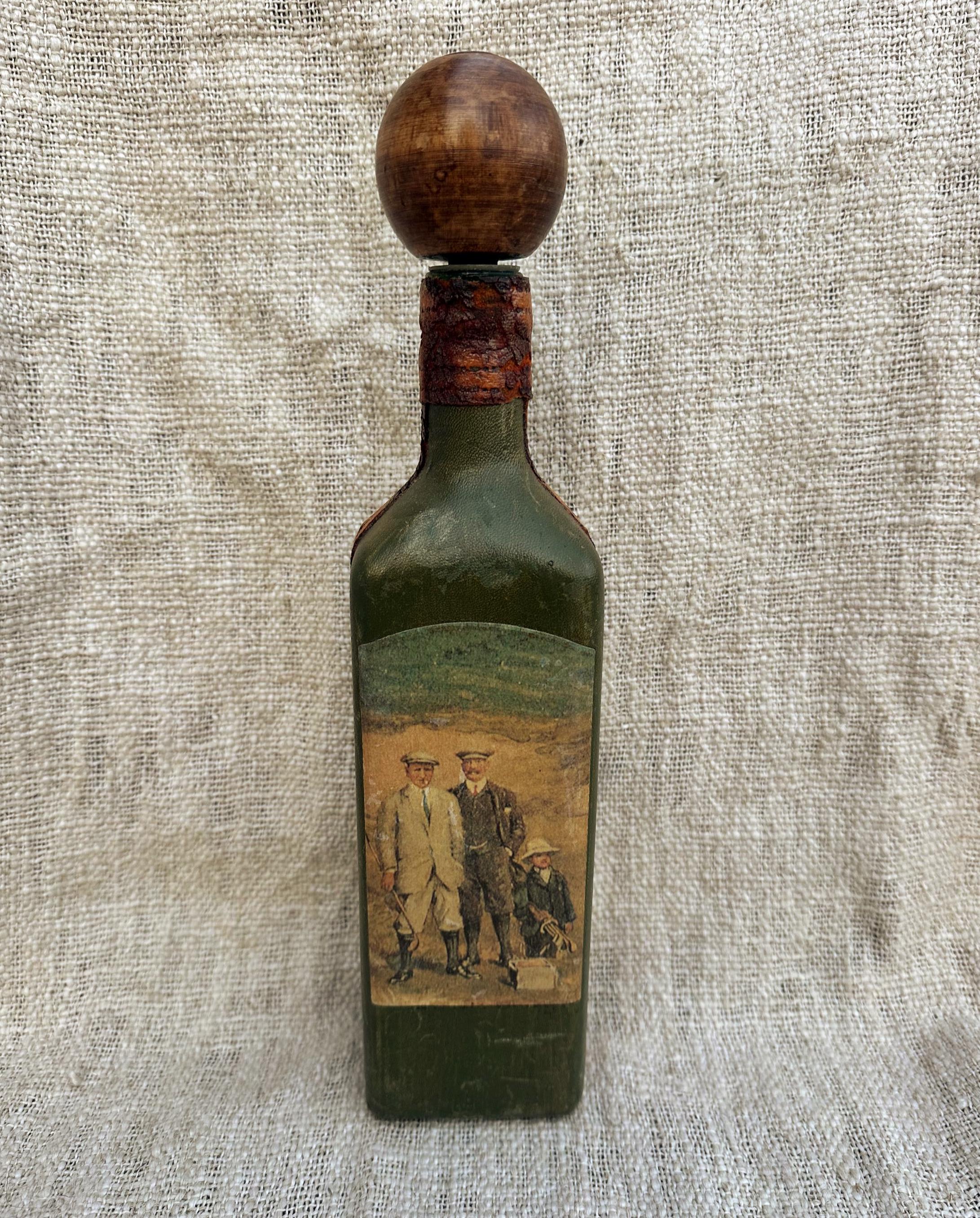 Italian leather wrapped bottle - Etsy 日本