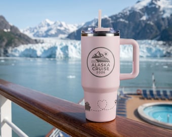 Engraved Tumbler 40oz, Alaska Cruise, Matching Cruise Tumblers