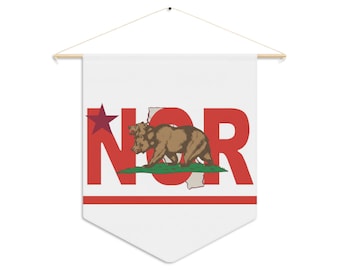 Fiel à República: Bandeira com o logotipo vertical da NCR