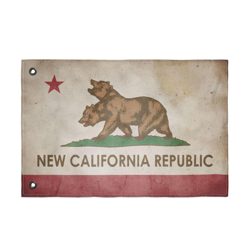 The Standard of the Republic: NCR "Bleed-Through" Outpost Flag image 1