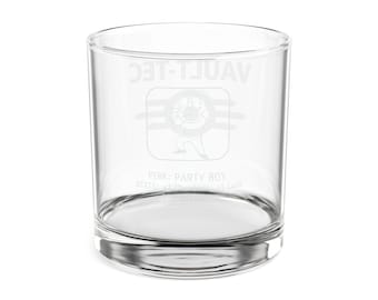 Copo de uísque Vault-Tec "Party Boy" - 310 ml (10,5 oz) com gravação