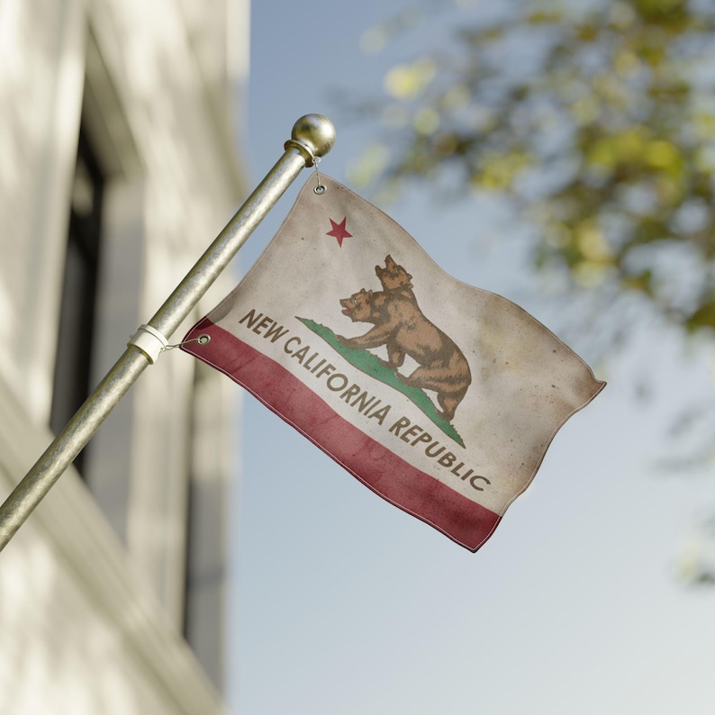 The Standard of the Republic: NCR "Bleed-Through" Outpost Flag image 4