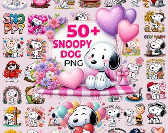 50+ Snoopy Dog Png Bundle, Snoopy Dog Balloon Png, Snoopy Dog Clipart, Cartoon Png, Funny snoopy Png, Dog Sublimation, Cartoon Style Bundle