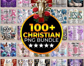 100+ Christian Tumbler Wraps, Bible Verse Tumbler, 20oz Skinny Tumbler Wrap Png, Christian Tumbler Png, Faith Tumbler Sublimation Design,