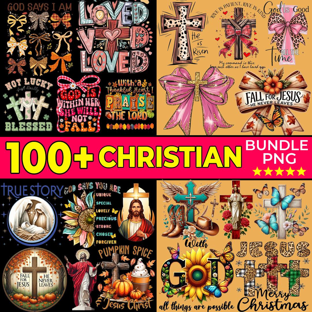 100+ Christian Png Bundle, Colorful Christian Design Png, Bible Verse ...