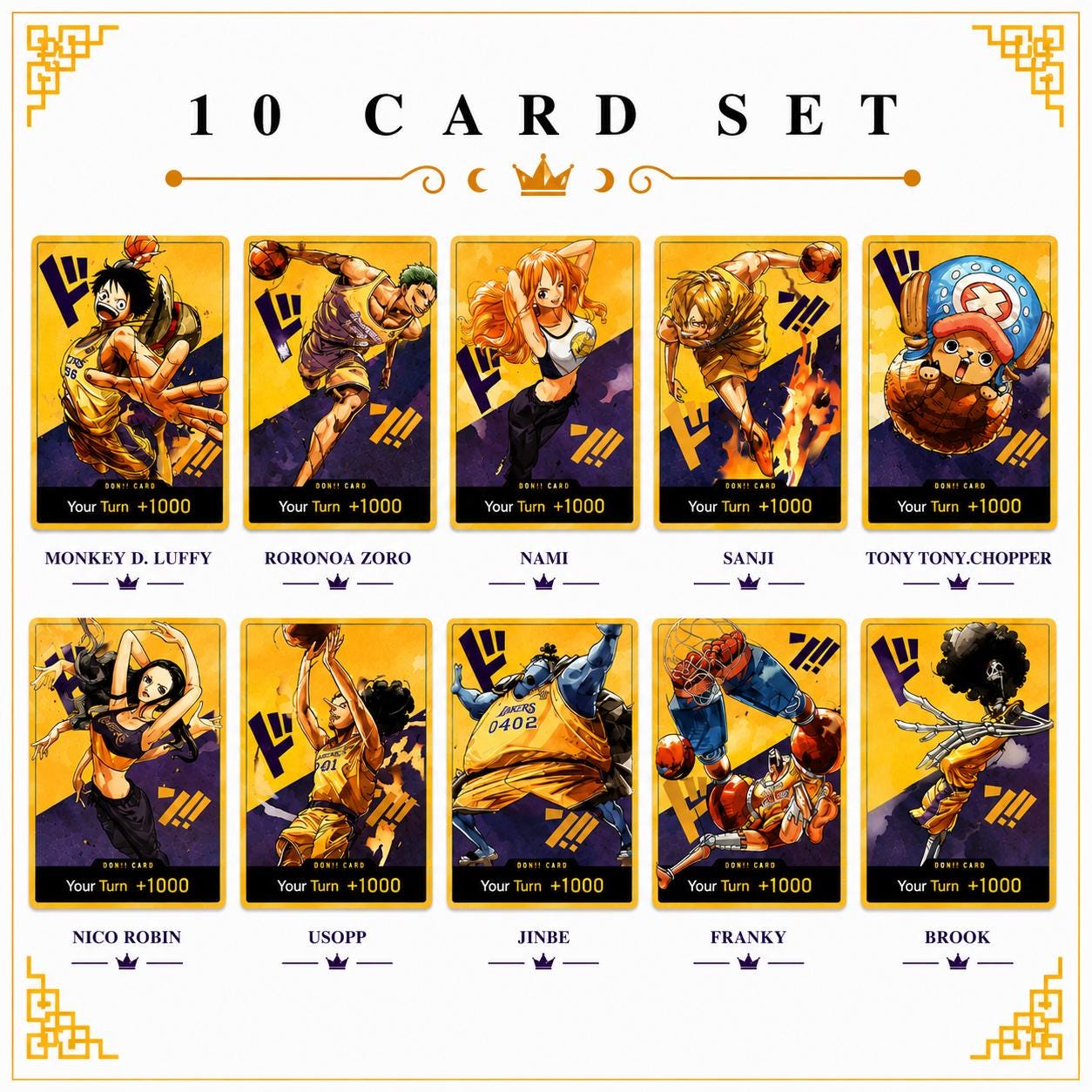 One Piece Lakers Cards - Etsy