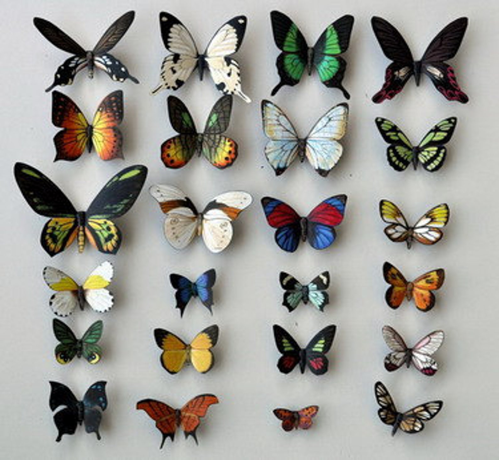Butterfly Insect Refrigerator Set Etsy