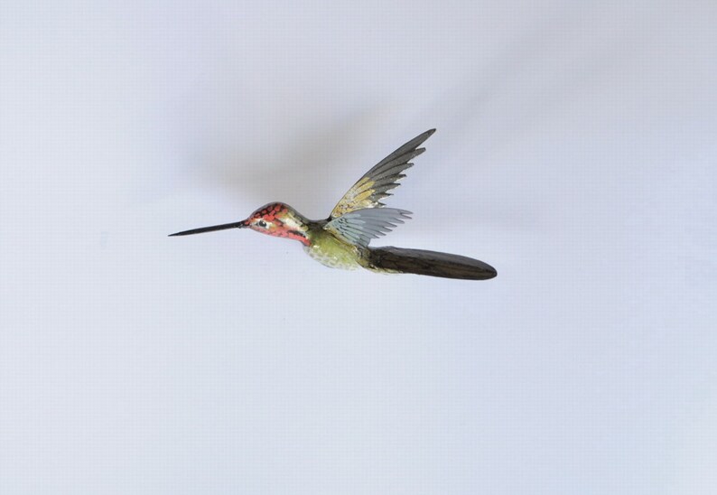 Bird Magnet Bedroom Decor Handmade Art gifts 3D Refrigerator Magnets Kitchen Decor Hummingbird Magnet Office Decor