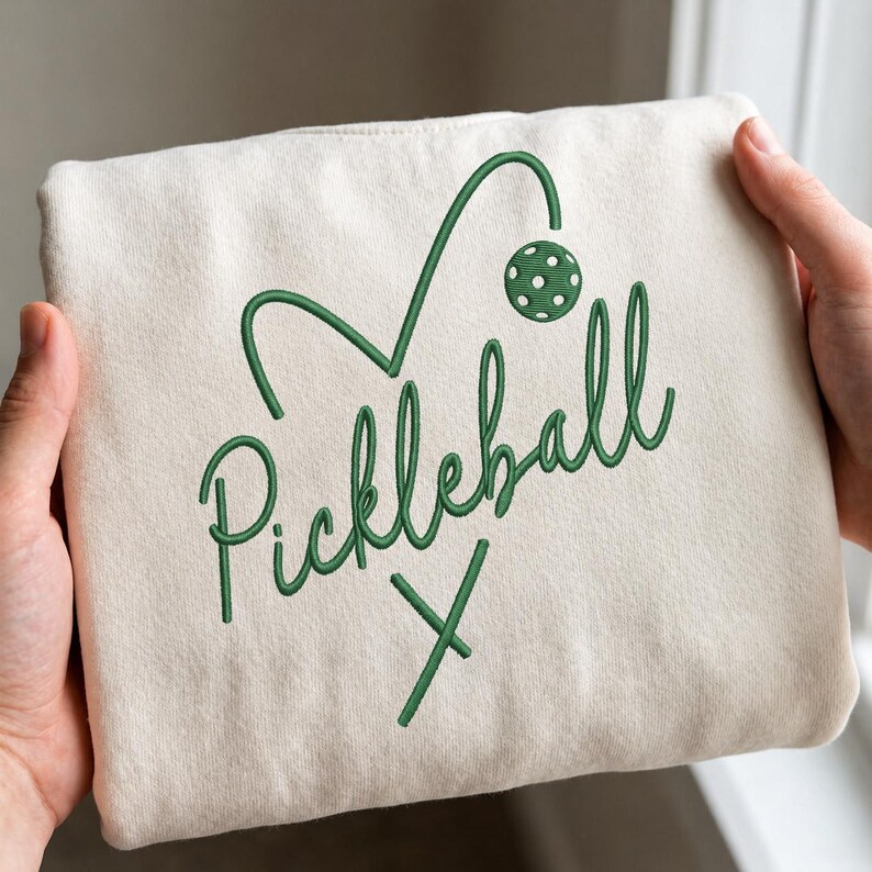 Pickleball Cursive Pickleball Embroidery Design PES DST EXP Jef Vp3 File, Pickleball ...