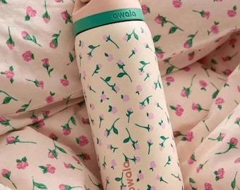 32oz Stainless Steel Owala Water Bottle Engraved with Cherry Blossoms