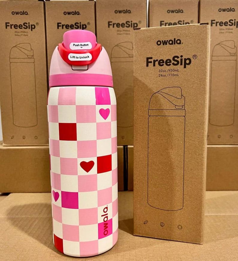 32oz Stainless Steel Owala Water Bottle Engraved with Limited Edition