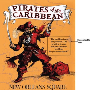 Disney-Pirates of the Caribbean print 11x14