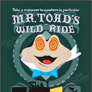 Disney-Mr Toad&#39;s Wild Ride-11x14 print