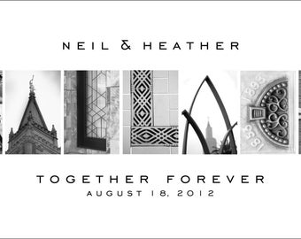 LDS Temple Photo Letters Print-10x20
