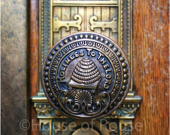 Salt Lake Temple door knob 8x10 Photograph