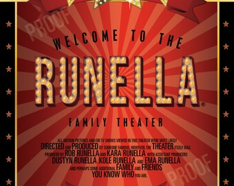 Home Theater Poster 24x36-Personalized