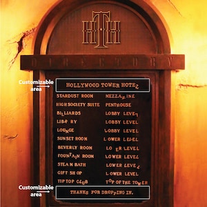 Disney-Tower of Terror Directory-11x14
