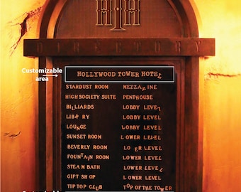Disney-Tower of Terror Directory-11x14