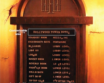 Disney-Tower of Terror Directory-11x14