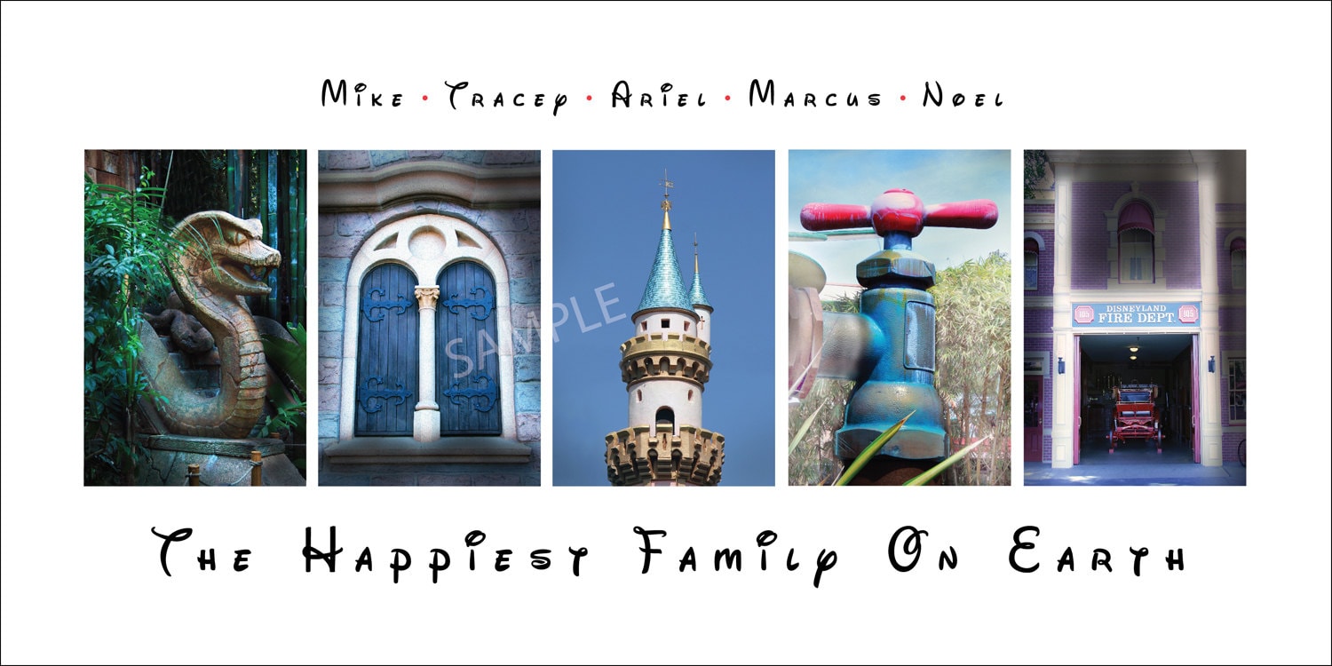 Disney photo letters Name Print 10x20