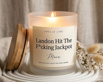 Handhällt lyxigt sojavaxljus: Landon Hit The Jackpot Mona