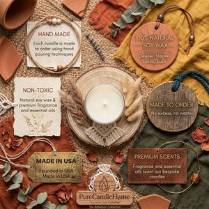 Rolig present till pilatesinstruktör, personligt pilatesljus för henne, födelsedagspresent till fitnessälskare, luktar som hundra doftande soja bild 3