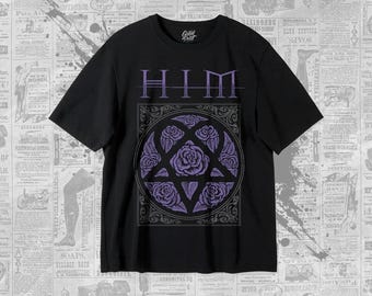 HIM T-Shirt - Love Metal Albums - Unisex Heavy Shirt