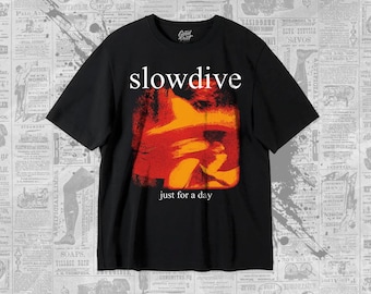 Slowdive T-Shirt - Just For a Day Albums - Unisex Heavy Shirt