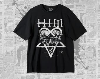 HIM T-Shirt - Live in Hel Albums - Unisex Heavy Shirt