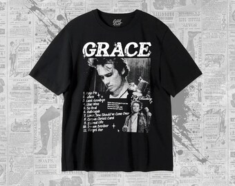 Jeff Buckley T-Shirt - Grace Albums- Unisex Heavy Shirt