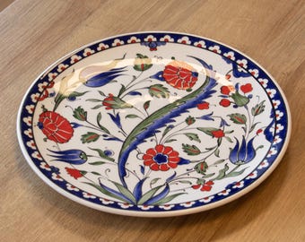 Museo Británico - Plato de cerámica estilo Iznik hecho a mano - 25 cm