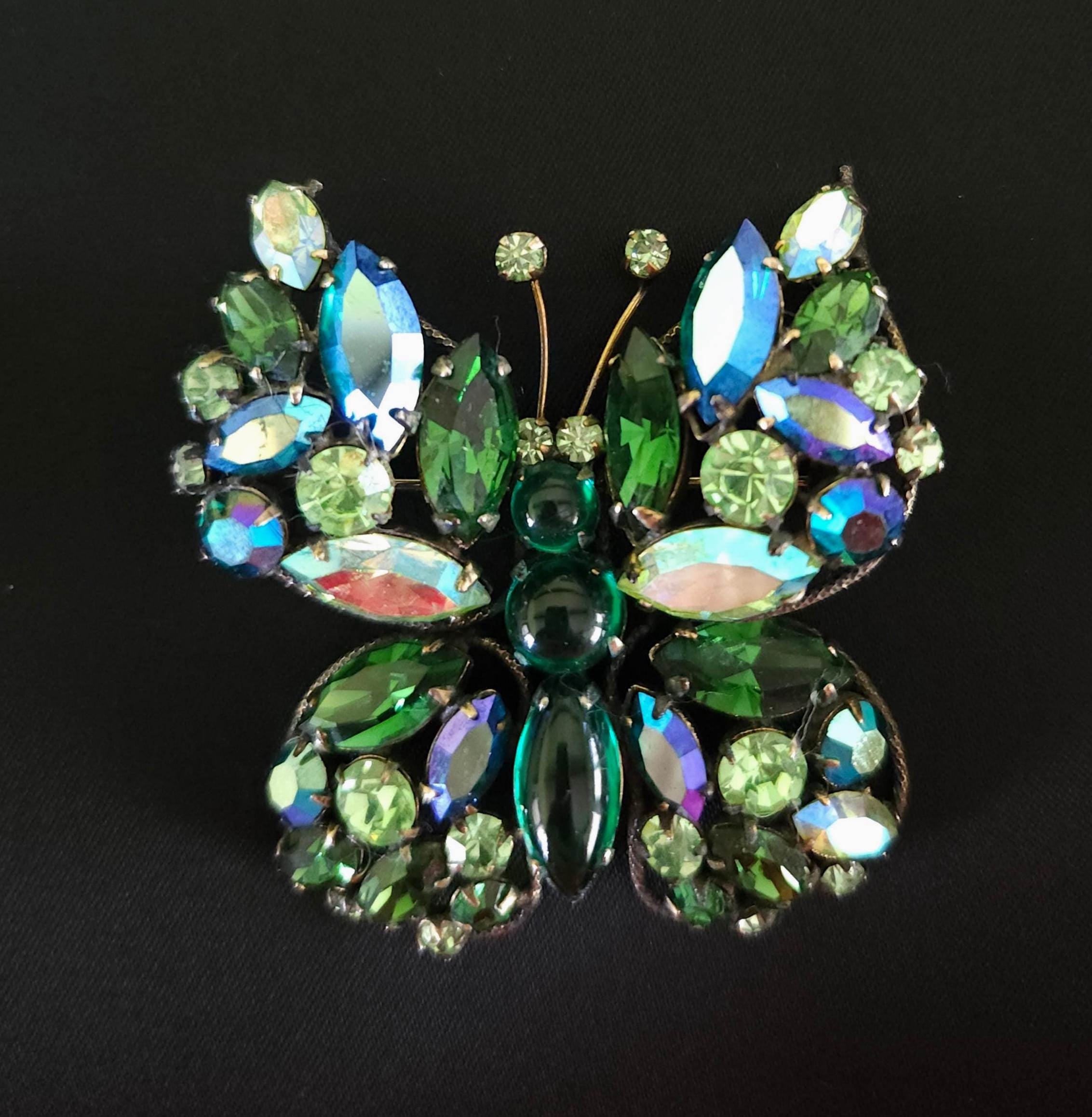 Regency　リージェンシー　ヴィンテージ　ブローチ　39813 Regency butterfly brooch - Etsy 日本