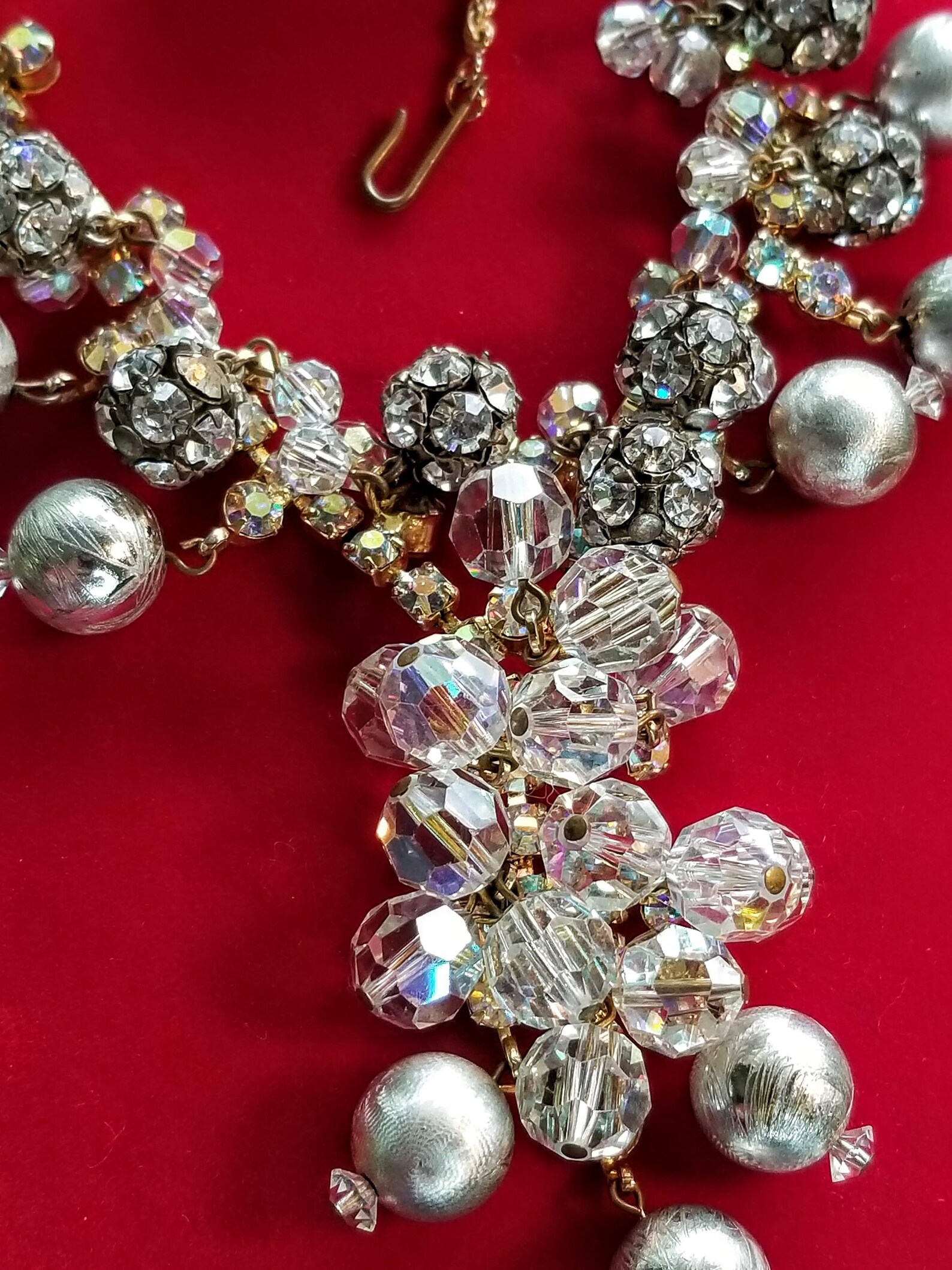 Juliana Rhinestones and Crystal Bead Necklace and Earring Set Etsy