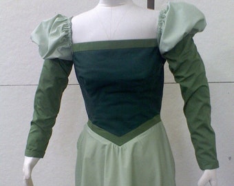 Belle's Green Library Dress