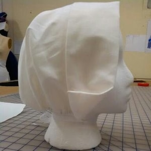 READY to SHIP Handmaid soft cap/pilgrim bonnet/medieval "coif"
