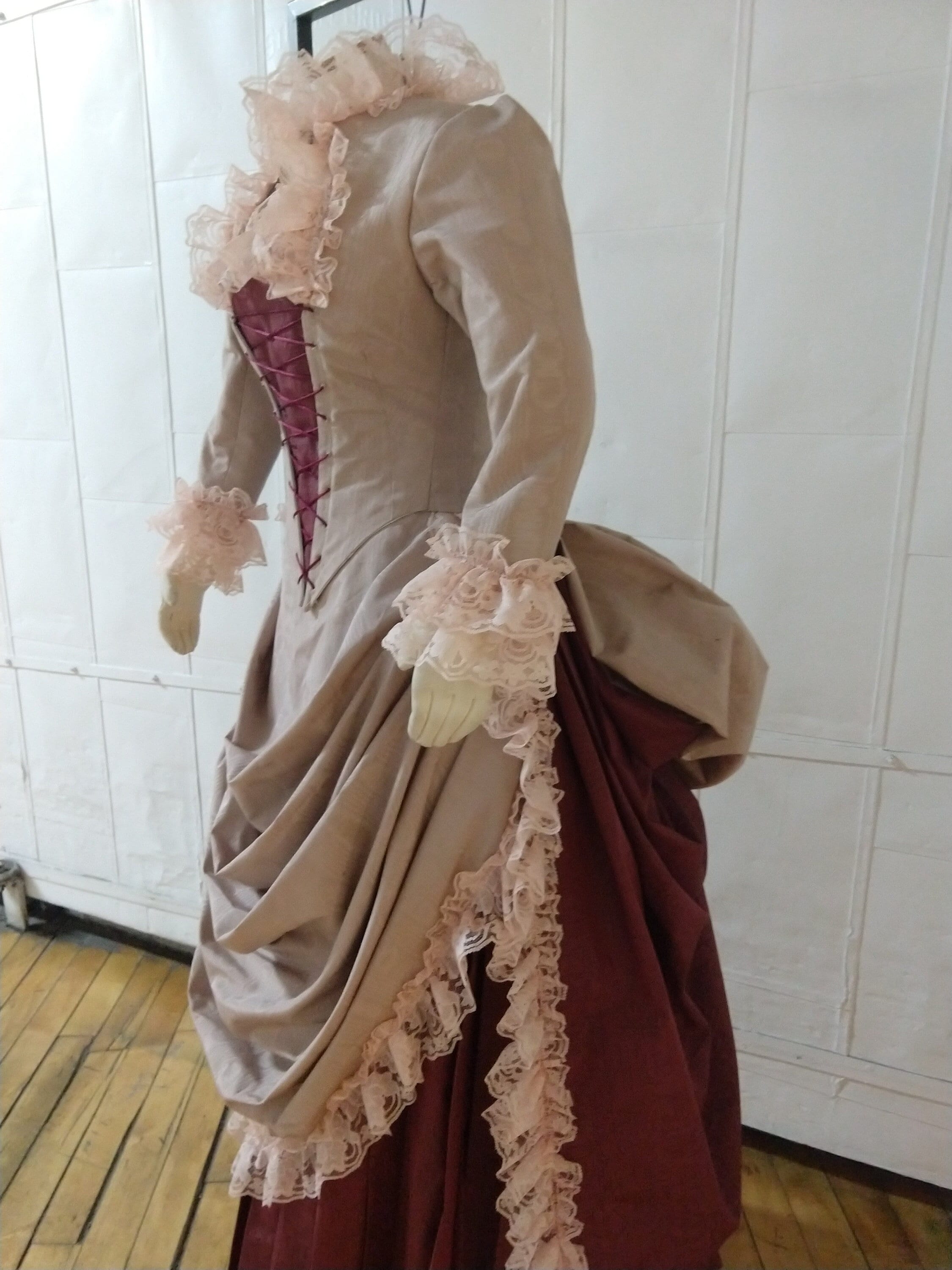 Adult Victorian Bustle Under bust Corset Dress Women Costume, $106.99