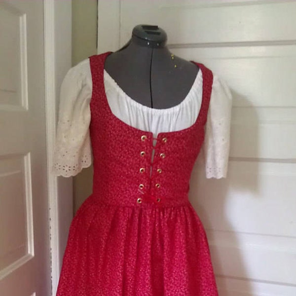 Dirndl (Peasant Dress) With Reversible Bodice