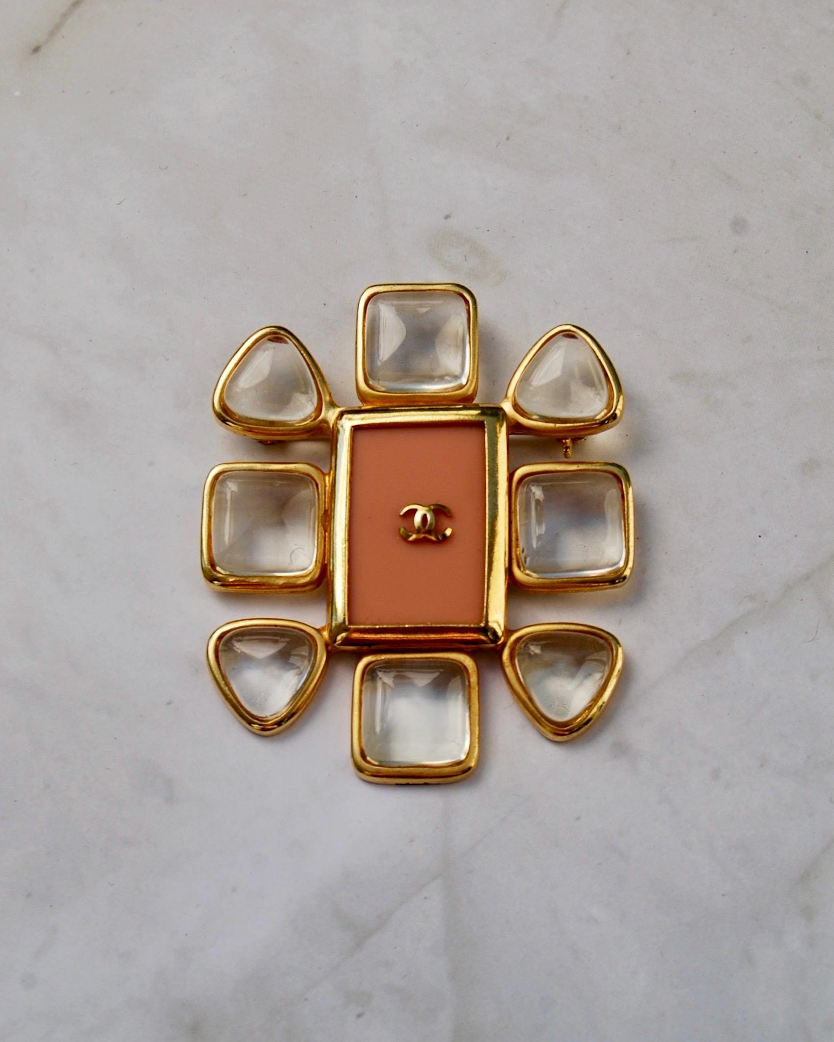 Chanel Gripoix Brooch - Etsy