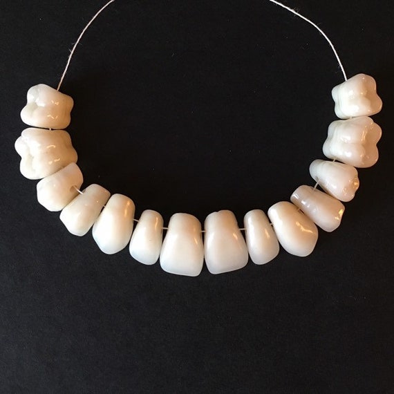 teeth beads necklace