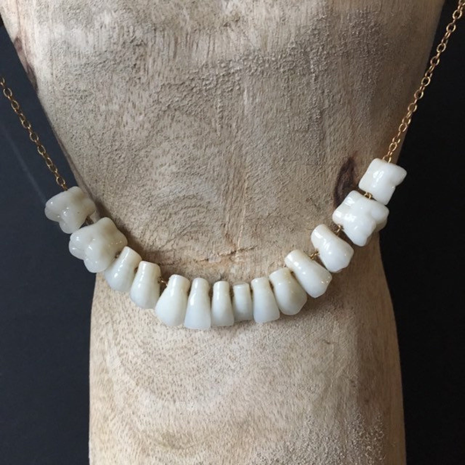 MADE To ORDER Human Teeth Tooth Necklace Pendant Sterling Etsy