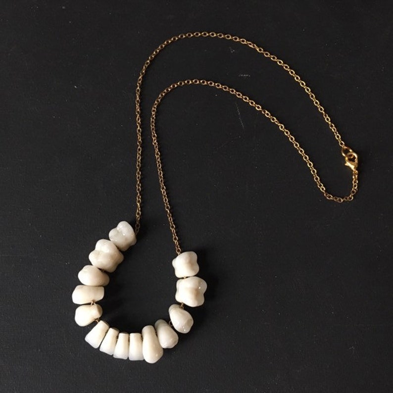 MADE To ORDER Human Teeth Tooth Necklace Pendant Sterling