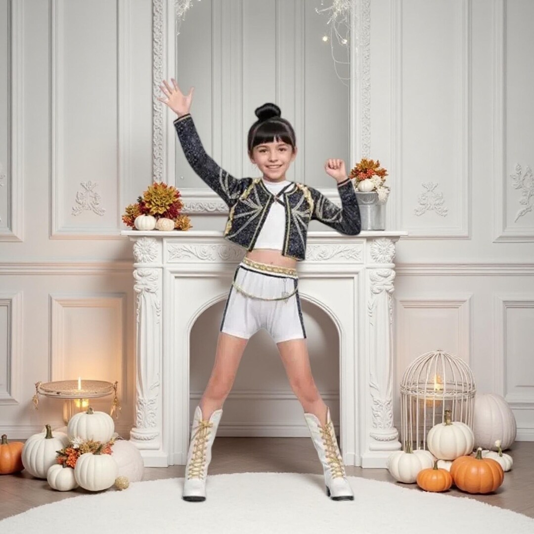 3 Pieces Rumi Inspired Cosplay Costume Idol Style Stage Performance ...