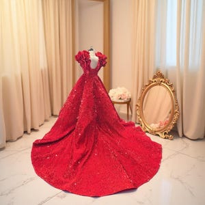 red and black graduation dress V Neck High Low Black Prom Dresses, V Neck Red Prom Dresses, Black  Graduation Dresses, Homecoming Dresses main image 0