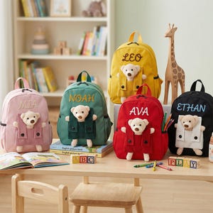 Personalized Mini Kids Backpack, Custom Small Backpack and Handbag Set, First Day of School, Children's Backpack With Name