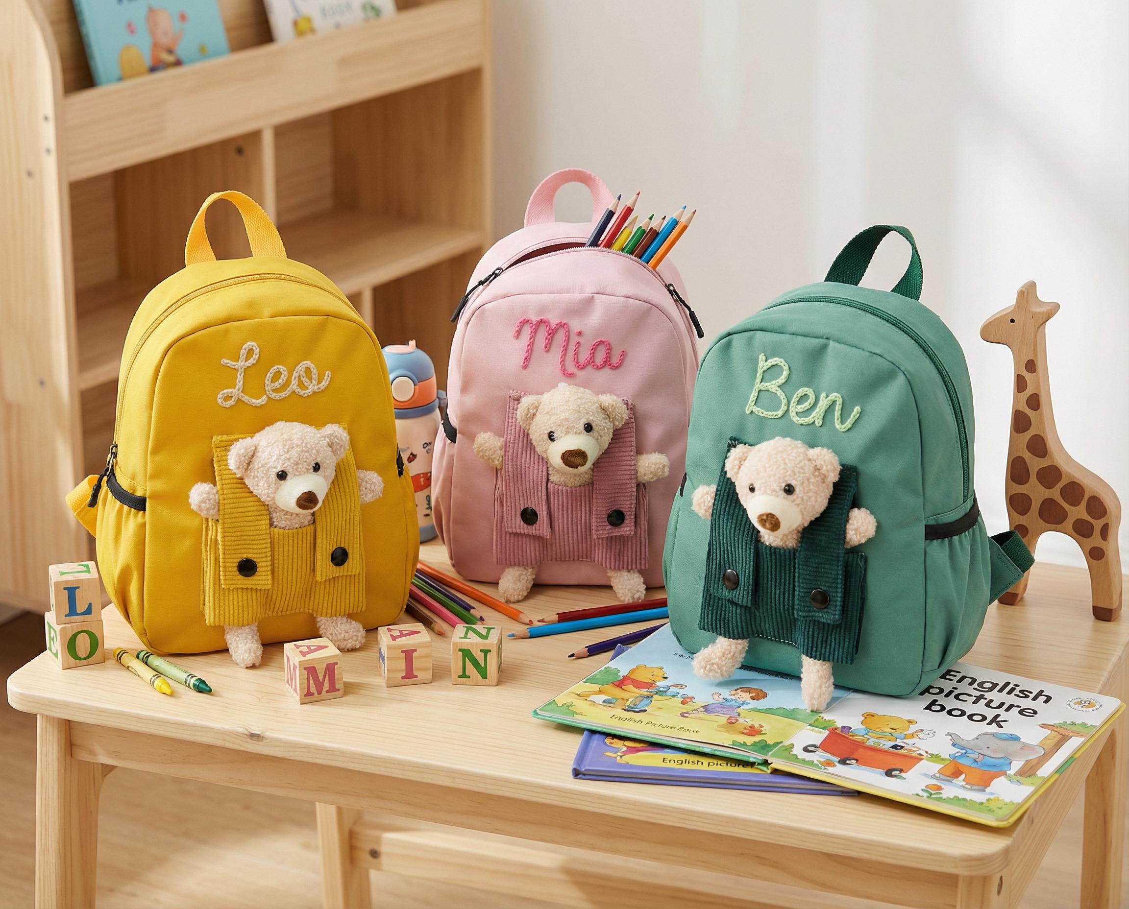Personalized Mini Kids Backpack, Custom Small Backpack and Handbag Set ...