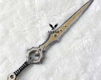 Réplica coleccionable de fantasía de Infinite Blade hecha a mano / Pieza de exhibición hecha a mano de inspiración medieval / Decoración para sala de juegos