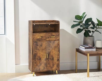 Buffet Sideboard Cabinet with 2 Doors and 2 Drawers – Natural